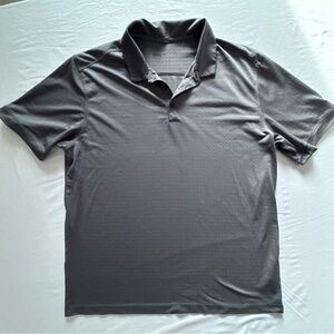 Nike Golf Dri-Fit Polo Shirt Mens Large Gray Standard Fit Performance Golf